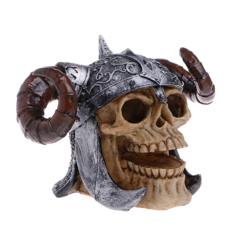 Harssimulatie schedelvorm reptielenhuid grot aquarium aquarium ornamenten: 410