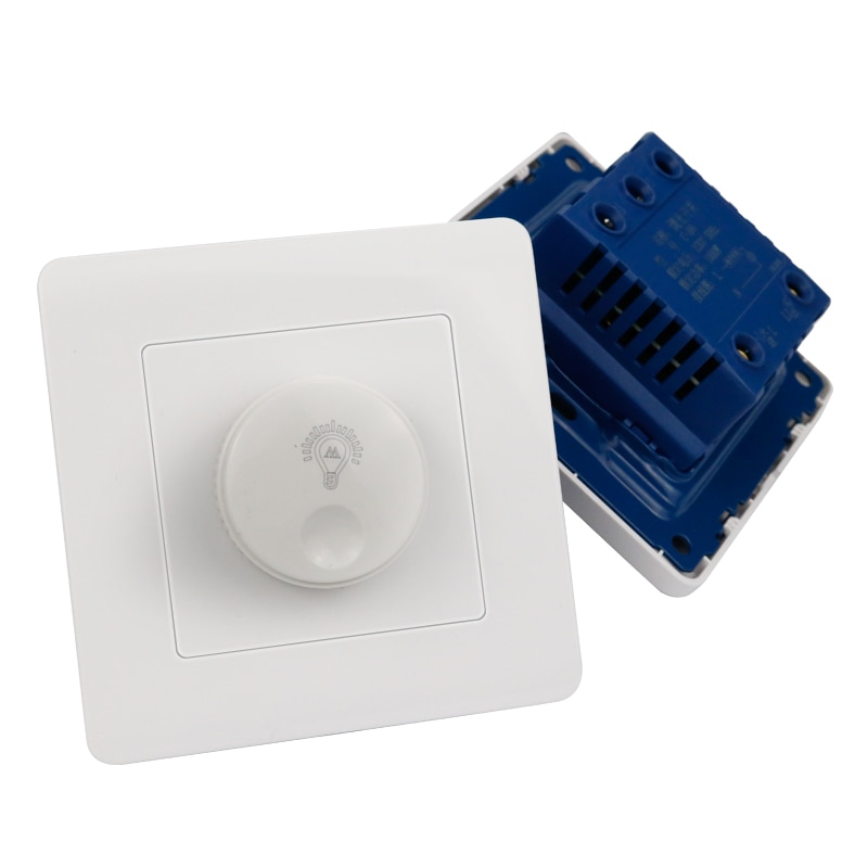 LED Triac Dimmer Switch 110V-220V 300W /500W /1000W Brightness Controller Dimmers For Adjustable LED Panel Lights Bulbs Lamps