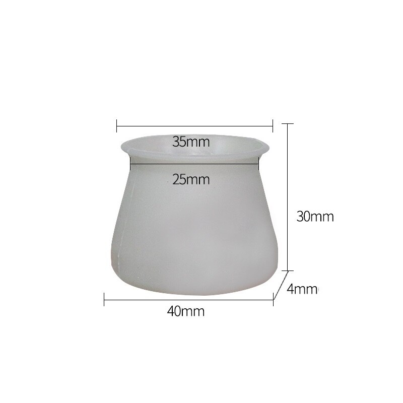 Silikone bord stol ben gulv fødder cap cover beskytter anti-skrid forhindrer ridser fødder beskytter puder fod beskyttelse covers: 4 grå runde