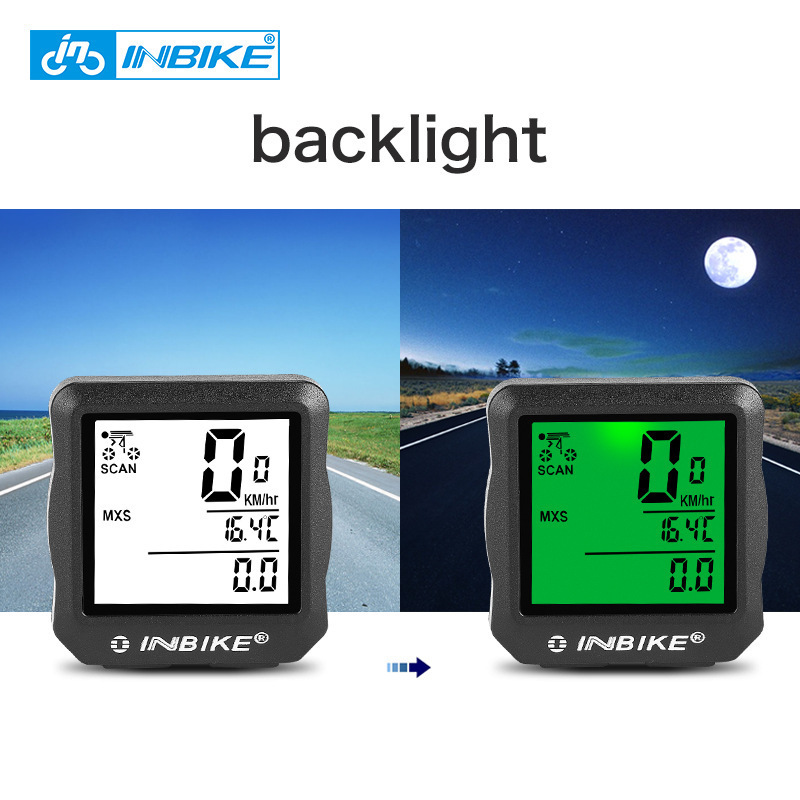 Inbike Waterdichte Fiets Computer Fietsen Wired Stopwatch Lcd Digitale Display Bike Snelheidsmeter Mtb Kilometerstand Fiets Teller