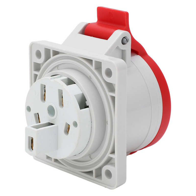 Industrial Socket Stable Wear Resistant High Power 5 Pin Power Outlet Good Electrical Conductivity for Electronics