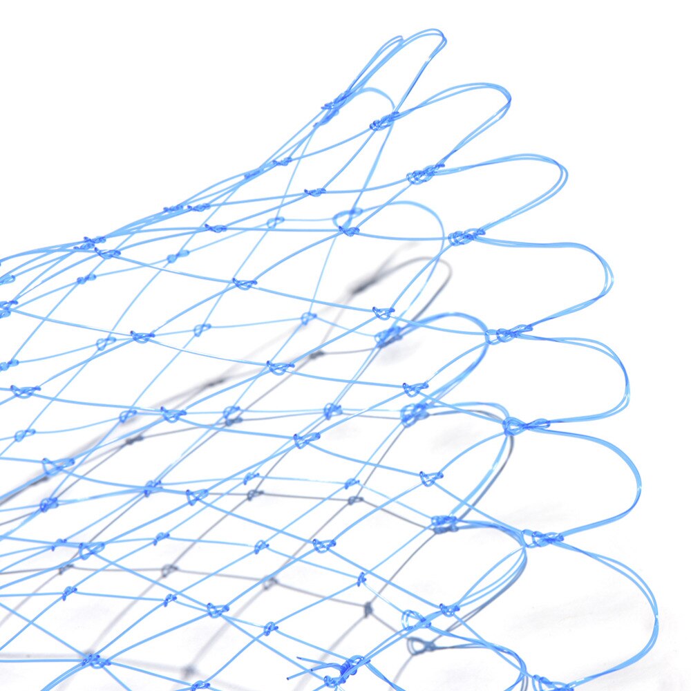 Nylon Fischernetze Faltbare Angeln Werkzeuge Rhombus Gittergewebe See Tiefe Falten Nylon Landung tauchen Netz 3 Größen
