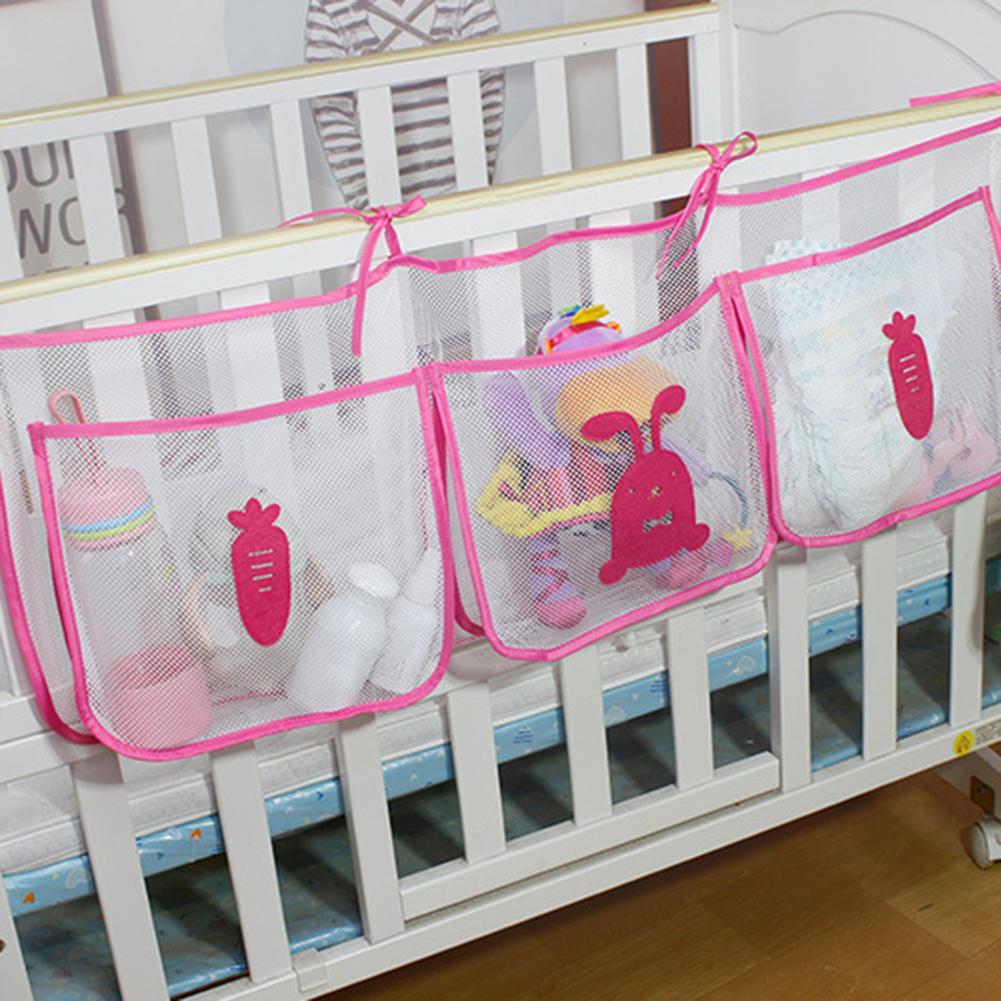Starke zuletzt-Lagerbier dauerhaft Kindergarten Dekoration Krippe Hängen Tasche Nylon Krippe Organizer mit Gurt für Baby-feuchttücher