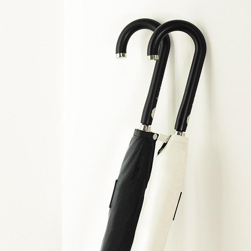 OLYCAT Long Handle Automatic Clear Umbrella Pattern Simple UV Windproof Strong Large Umbrella Rain Women