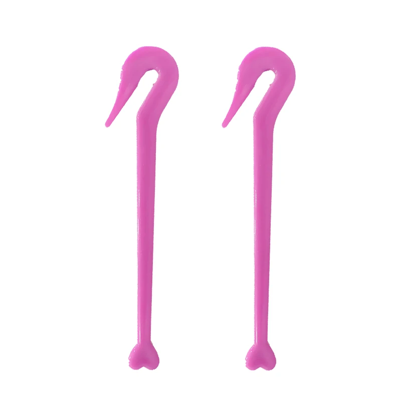 Nuevas herramientas para quitar bandas de goma para el cabello, cortador de goma para no daña la cabeza de salón, cuchillo para cortar, accesorios de estilismo, colores mezclados: Castaño