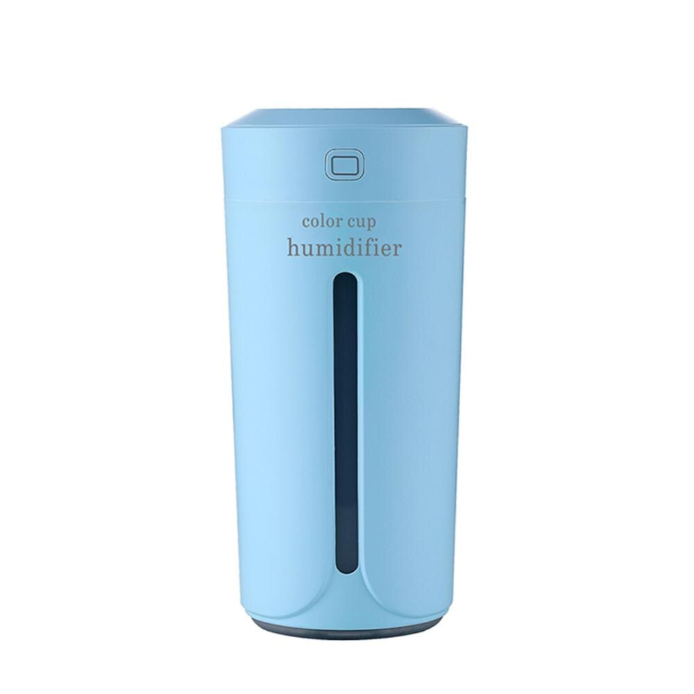 USB LED Ultrasonic Family Car Humidifier Air Distributor Purifier Nebulizer Batch: Blue