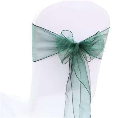 50pcs Multi Kleur Rood Wit Blauw Zwart Groen Satijn Land Evenement Feestartikelen Saches Bruiloft Decoratie Stoel Tule Band tie