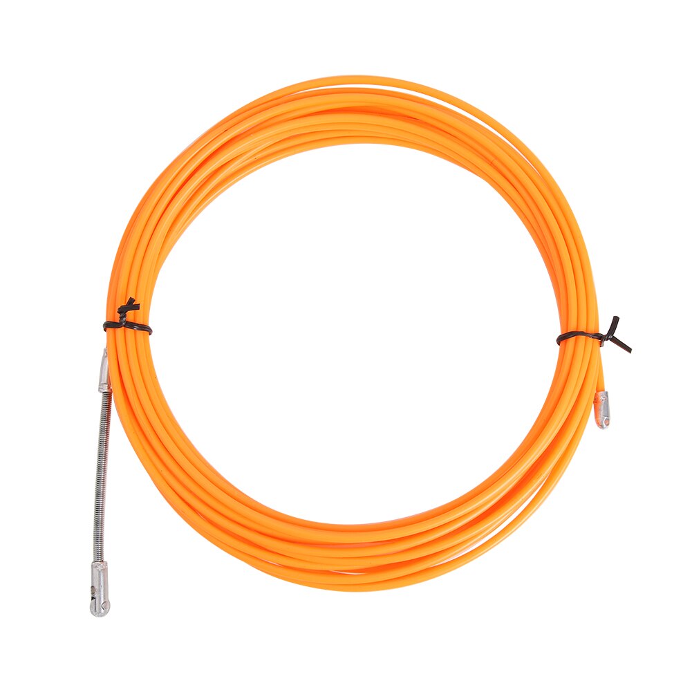 Cable de alambre de acero, dispositivo de guía de plástico, Extractor, conducto, cinta de pescado para electricista, empuje de Cable de fibra de vidrio: 10m