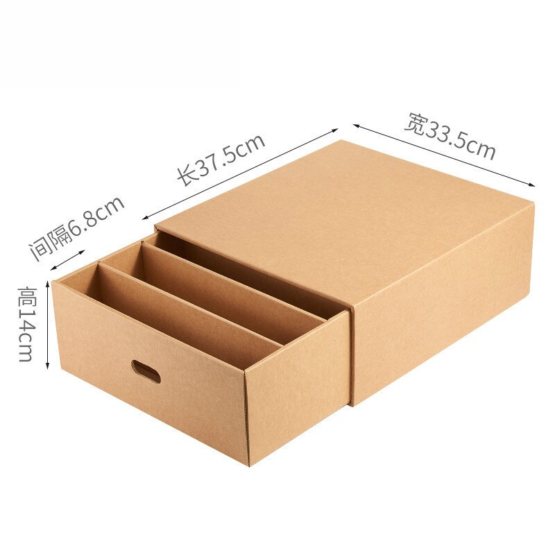 DIY Kraft Papier Schrank Schubladen Montage Unterwäsche Kasten Organizer Männer Frauen Socke Lagerung Kasten fallen Kosmetik Abschluss-Kasten: 1