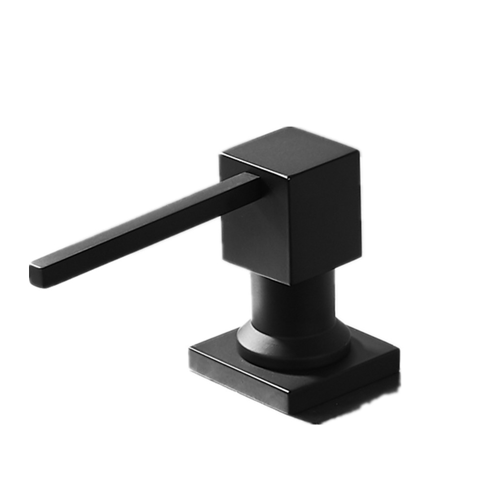 304 Stainless steel sink with detergent bottle pressing soap dispenser Nordic kitchen black wash basin accessories