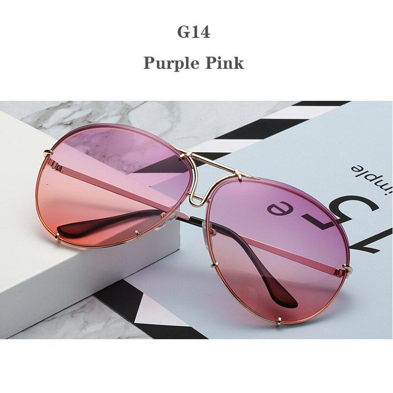 UV400 Anti-glare Metal Frame Sunglass Outdoor Driver Mirror Sun glasses Fishing For Male Female Driver Goggles Eyewear In Car: G14