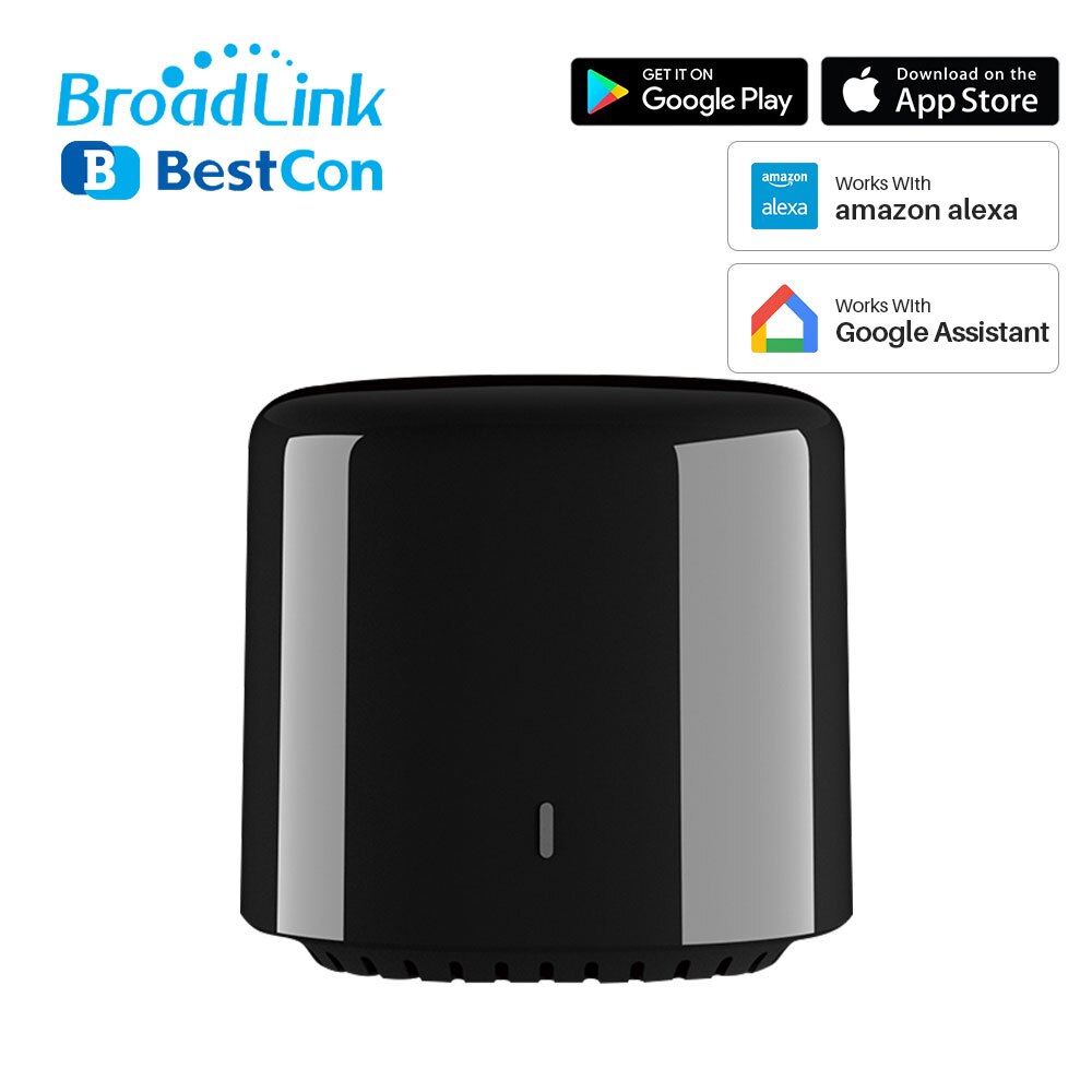 BroadLink RM4C Mini Universal IR Remote - Smart Home Automation - Works with Alexa & Google Assistant