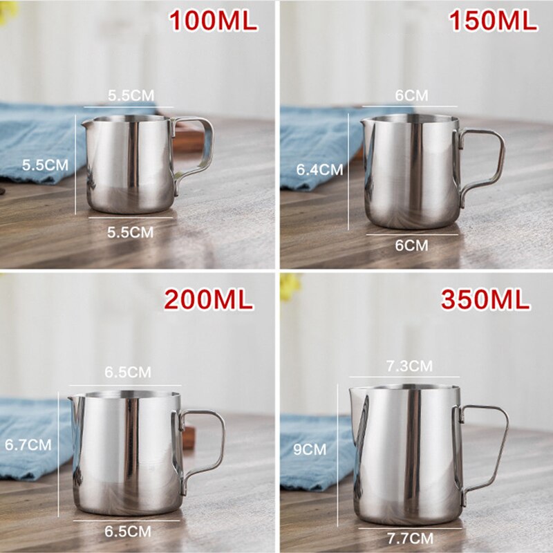 Rvs Melk Opschuimen Jug Espresso Koffie Pitcher Barista Craft Koffie Latte Melk Opschuimen Jug Pitcher Mok Cup