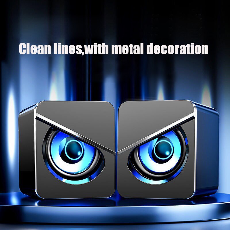 Computer Speakers USB AUX Wired Input Mini PC Speaker for Laptop Desktop Phone Audio Multimedia Loudspeaker