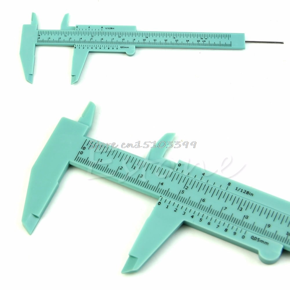 6Inch 150mm Plastic Ruler Sliding Gauge Vernier Caliper Jewelry Measuring