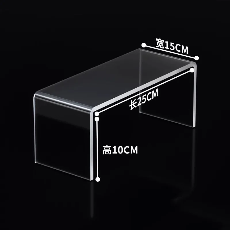 Klare Acryl-Regal, Schreibtisch-Vitrine, Schallwand, Kleiderschrank, Kühlschrank, geschichtete Trennwand, Kosmetik, Spielzeug, Parfüm, Lagerregal: Gold