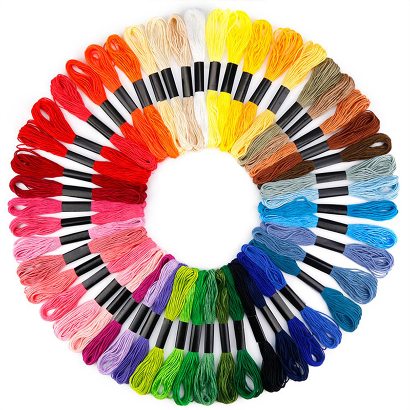 12/24/36/50 pcs Cross Stitch Mix Colors Cotton Sewing Embroidery Thread Sewing Tools DIY Sewing Thread