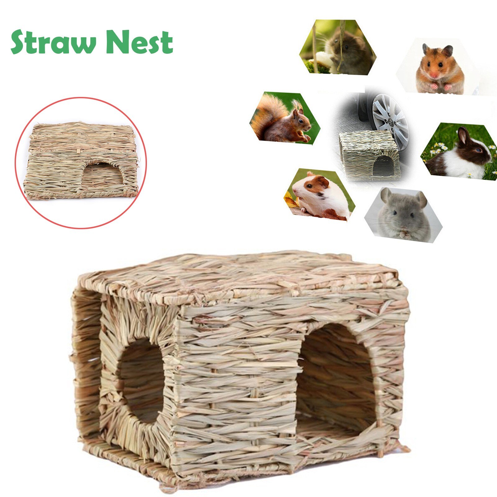 Hummingbird House Hand Woven Houses Nests Small Hanging Birdhouse Home Yard Decor Small Bird House Bird Egg Container Breeding