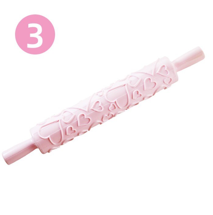 Rouleau à pâtisserie en plastique avec motif, accessoires de cuisine, pâtisserie, pâtisserie: 3