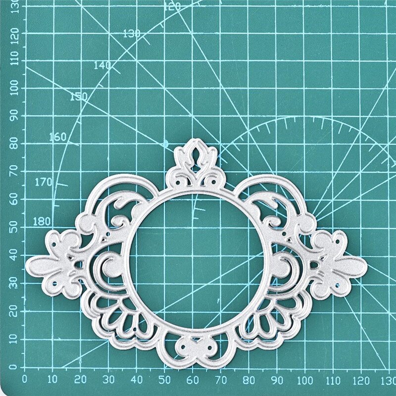 InLoveArts Kant Sterft Oval Frame Metalen Stansmessen Sterft Scrapbooking Kaarten Maken Embossing Stencil DieCut Template