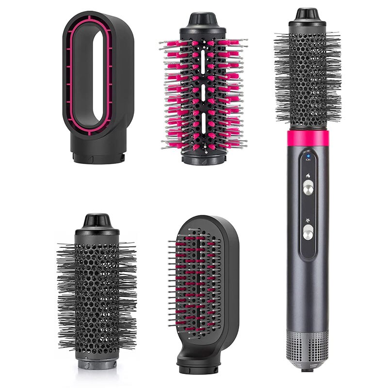 Negatywna szczotka do włosów Lonic szczotko-suszarka jednoetapowa suszarka do włosów na gorące powietrze elektryczna odpinana i wymienna szczotka fryzjer