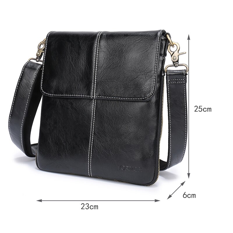 VORMOR Leder Männer Tasche Leder Crossbody-tasche Schulter Männer Messenger Taschen Kleine Casual Handtaschen Mann Taschen