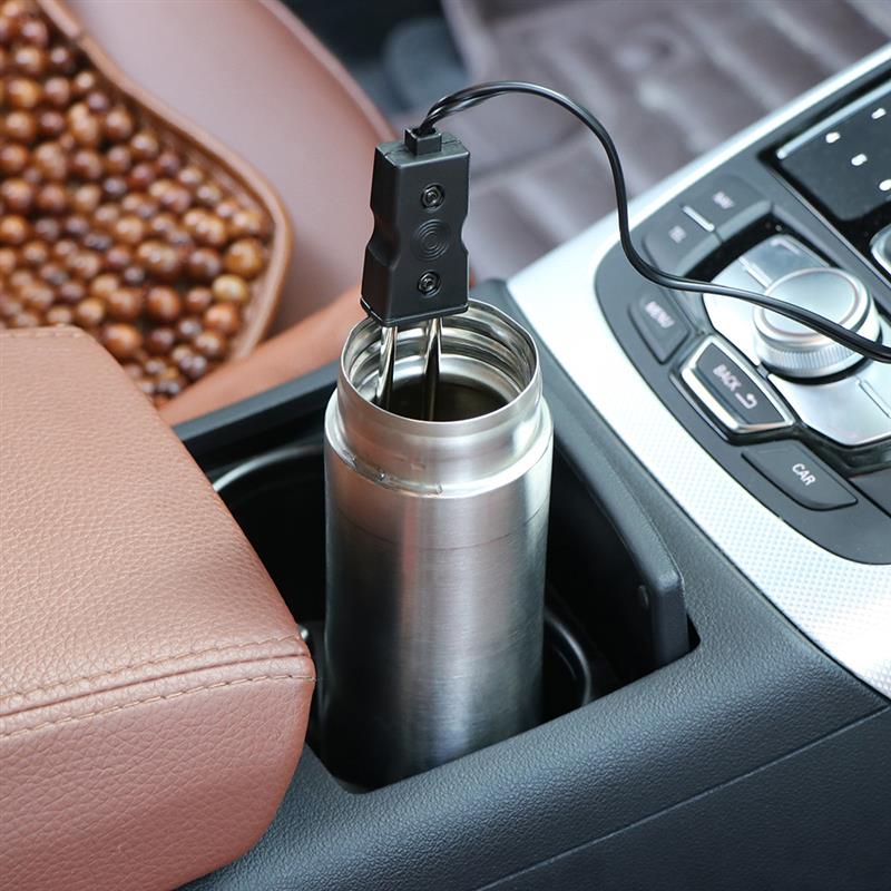 Calentador de bebidas portátil de 12V para coche, seguro, 12V, calentador de inmersión para coche, té y café líquido de inmersión para calentador de agua,