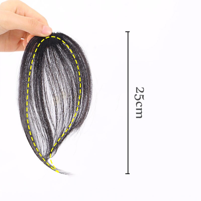 Gordijn Pony Haarstuk Synthetische Pruik Voor Vrouwen Party Natuurlijke Haar Kleur Zwart Bruin Clip In Hair Extension Fringe Koreaanse stijl