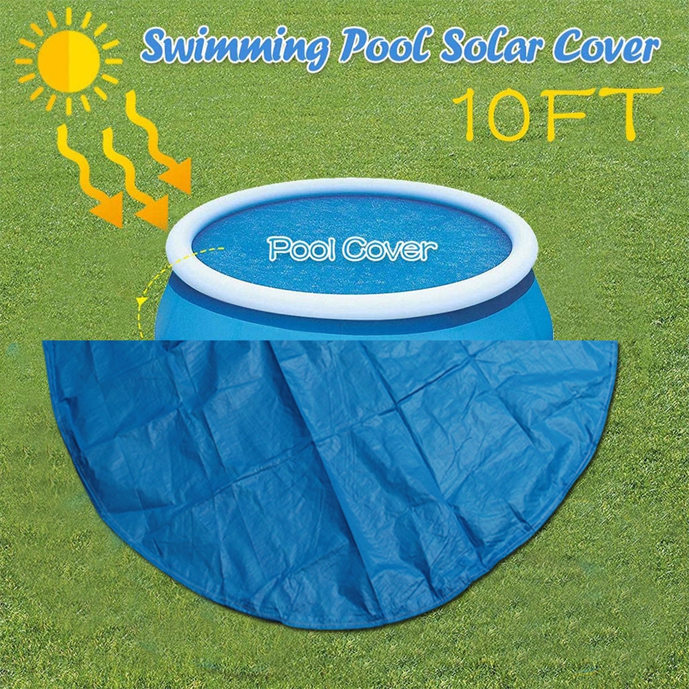 Cubierta de tela para piscina, cubierta de 300cm con soporte de tela, cubierta de polvo para piscina inflable, pañal redondo de PE para jardín al aire libre