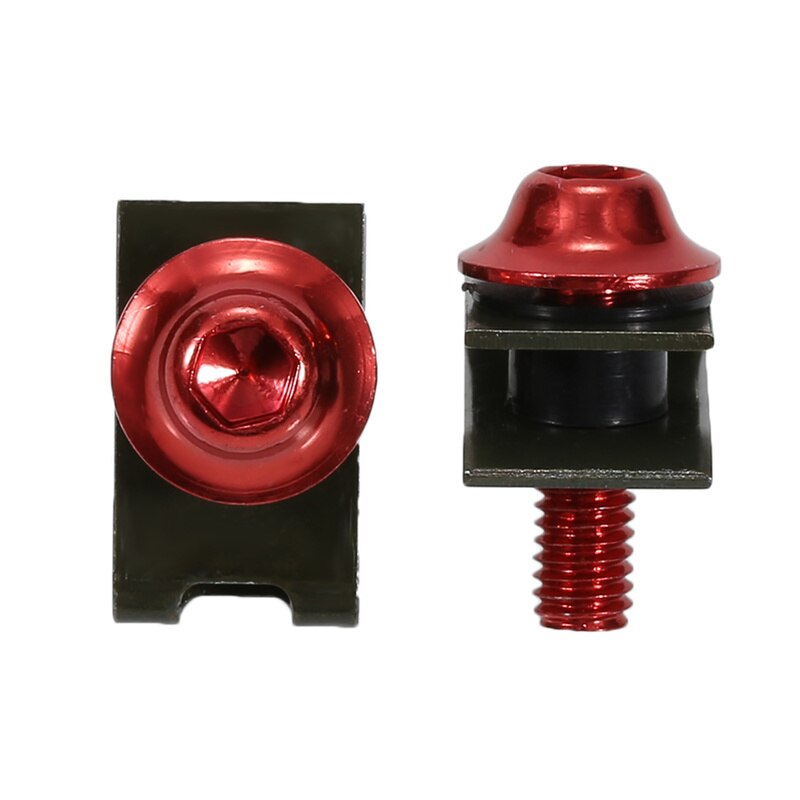 10pcs M5 5mm Auto Shell Screw Aluminium Bolts Fastener Clips Screw Spring Nuts Car Motorcycle Fairing Bolts Fastener Clips