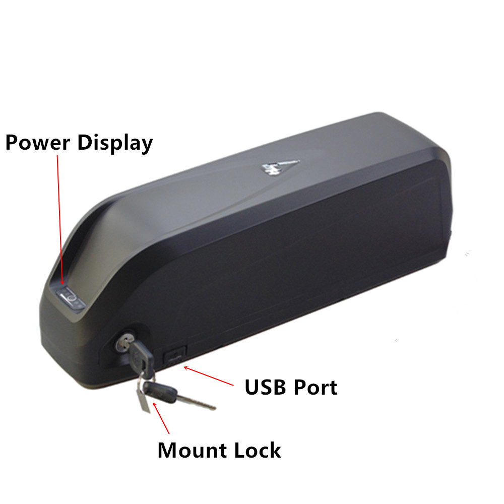 Caja de batería Hailong Max G80 para bicicleta eléctrica, caja de batería de 18650 celdas, 36V, 48V, 52V, con USB, 70, 78 piezas, 21700 celdas
