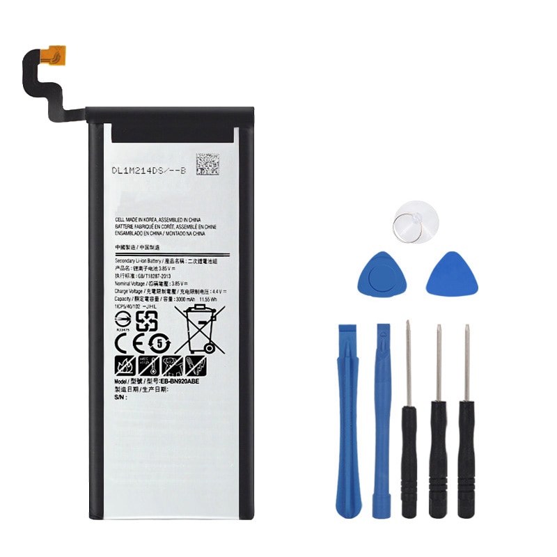 OHD Replacement Phone Battery For Samsung Galaxy Note 5 SM-N9208 Note5 N9208 N9200 N920t N920c Genuine EB-BN920ABE 3000mAh