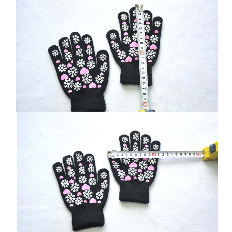Warmom Nette Kind Fäustlinge freundlicher Winter Gestrickte Handschuhe Für Jungen Mädchen Schneeflocke Liebe aufbringen Fingerling Luvas Warme Fäustling
