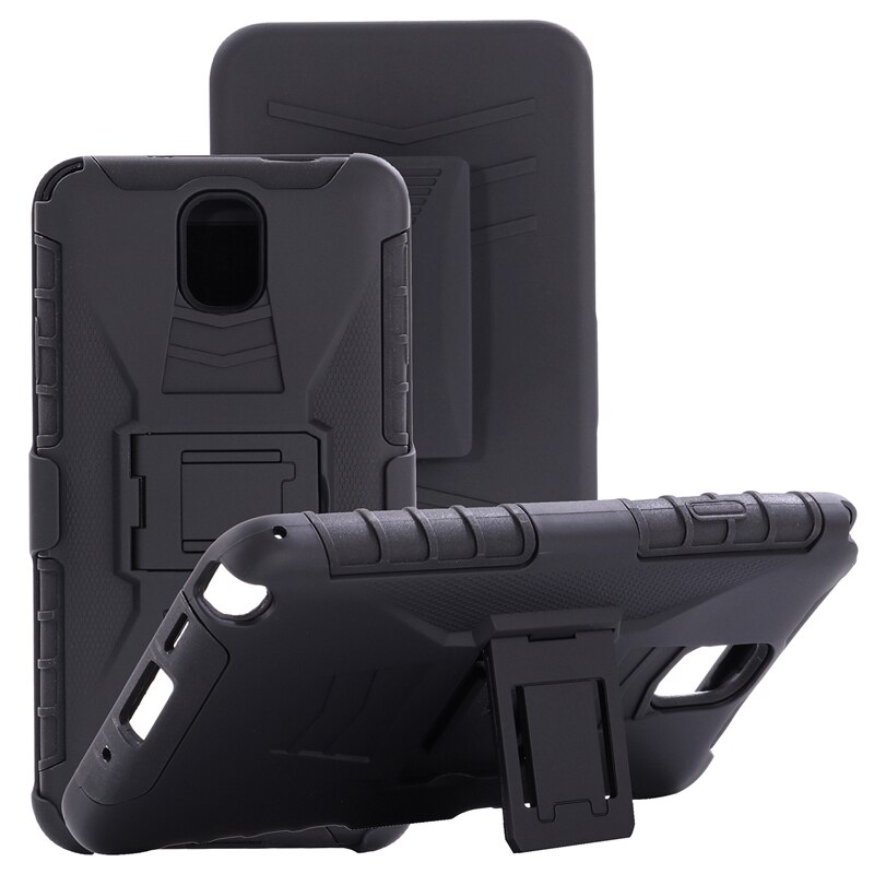 Funda de armadura resistente a los golpes para Samsung Galaxy Note 3 III N9000, funda con Clip para cinturón con soporte