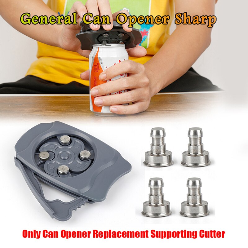 Universal Topless Can Opener Easy To Install Powerful Canned Beverage Bottle Opener Supporting Cutter Tools