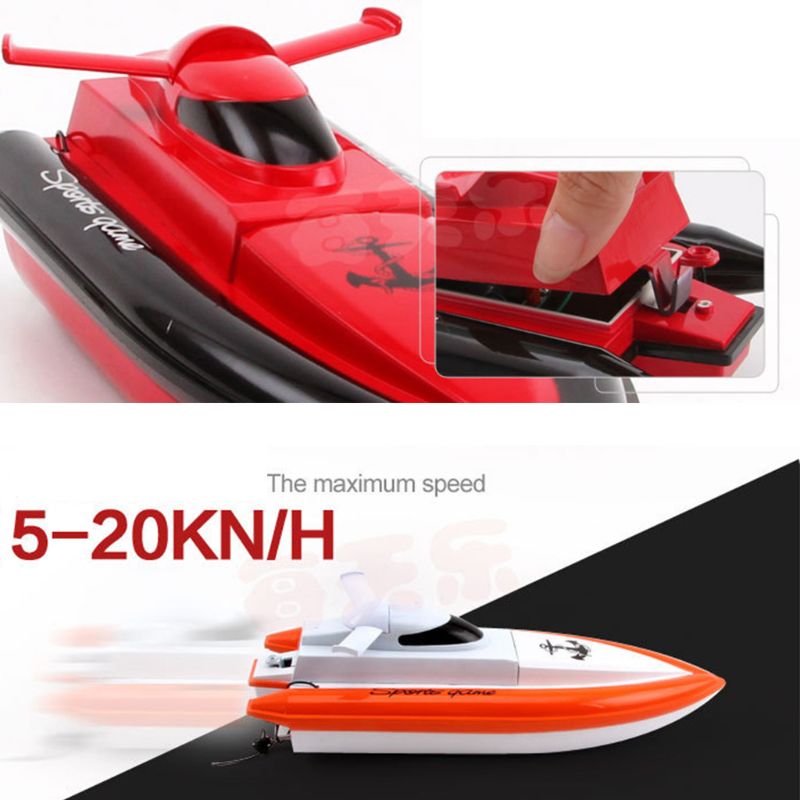 27 mhz højhastigheds rc-legetøjsbåd til børn med 2 motorer