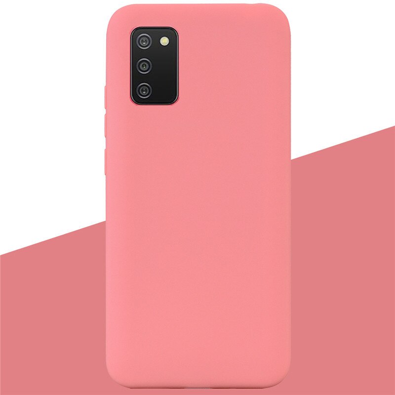 Weiche Silikon Fall Für Samsung A02S Fall A025F Weiche TPU Abdeckung Zurück Fall Für Samsung Galaxy A02S SM-A025F EINE 02S Telefon Fällen Coque: 9 Orange