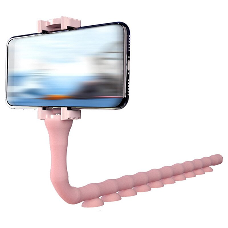 Universal Lazy Holder Arm Flexible Mobile Phone Holder Suction Cup Stand Wall Desk Bicycle Stents Caterpillars Bracket for Phone