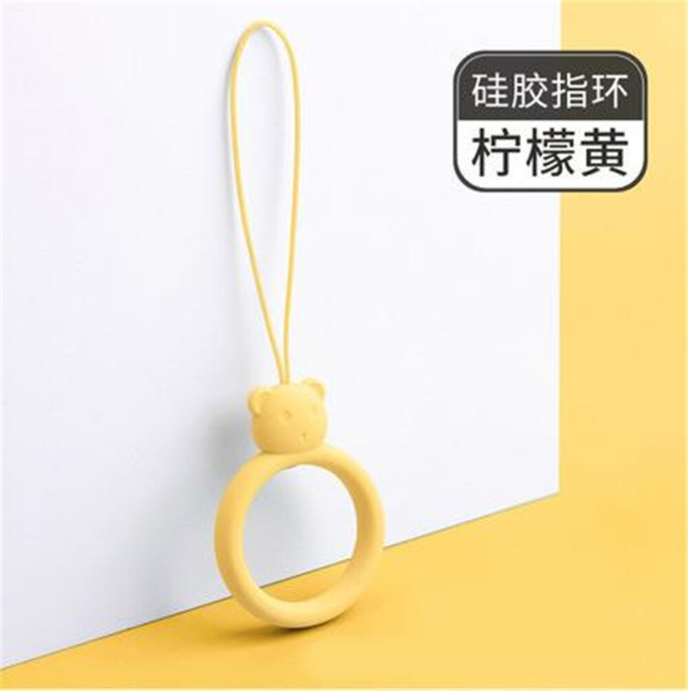 Silicone Ring Ring Bear Liquid Silicone Cell Phone Lanyard Electronic Cigarette Lanyard Headphone Case Pendant U Disk Lanyard: P3