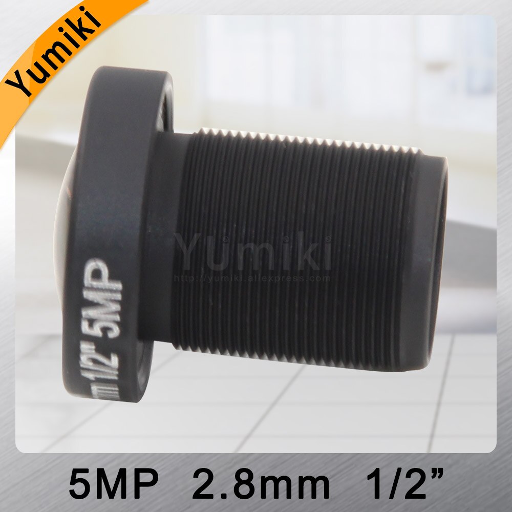 Yumiki 5.0Megpixel M12 MTV 2.8mm 5MP 1/2" HD CCTV Camera Lens IR HD Security Camera Lens Fixed Iris