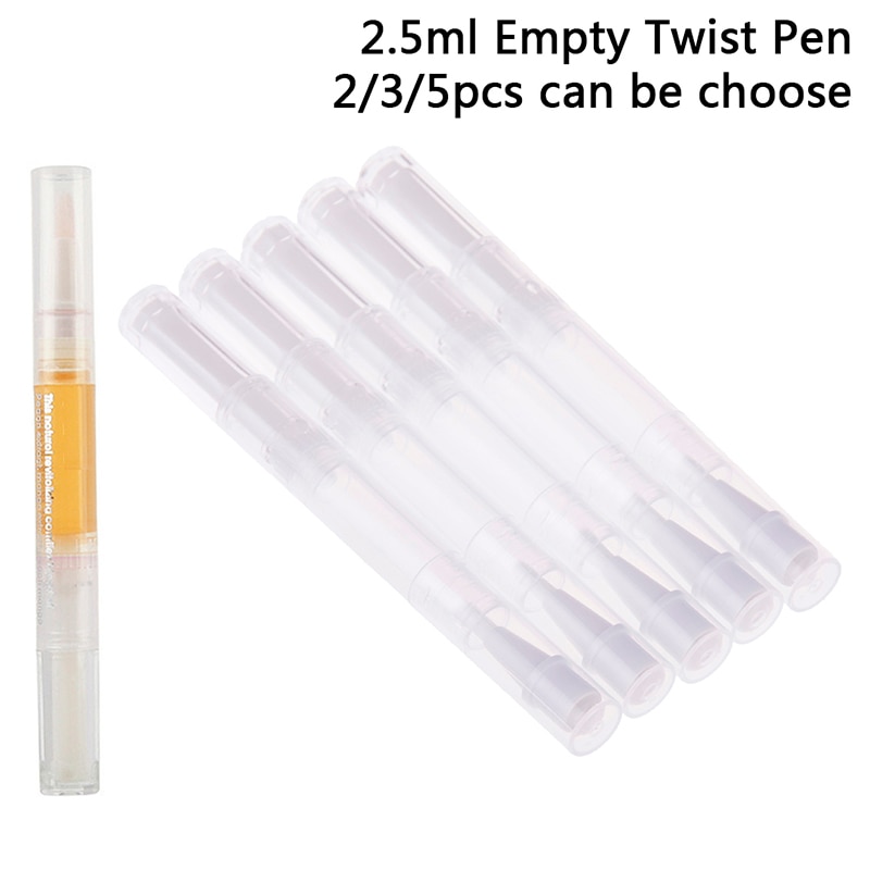 5/3/2Pcs Olie Pen Lege 2.5Ml Nail Art Cuticle Revitalizer Voeding Olie Lege Fles Manicure verzachten Pen Tool Nail Cuticle