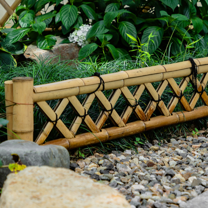 Japanese Homestay Short Fence for Courtyard Villa Bamboo Fence Anti Corrosion Sunscreen Plant Partition Garden Decorative Border