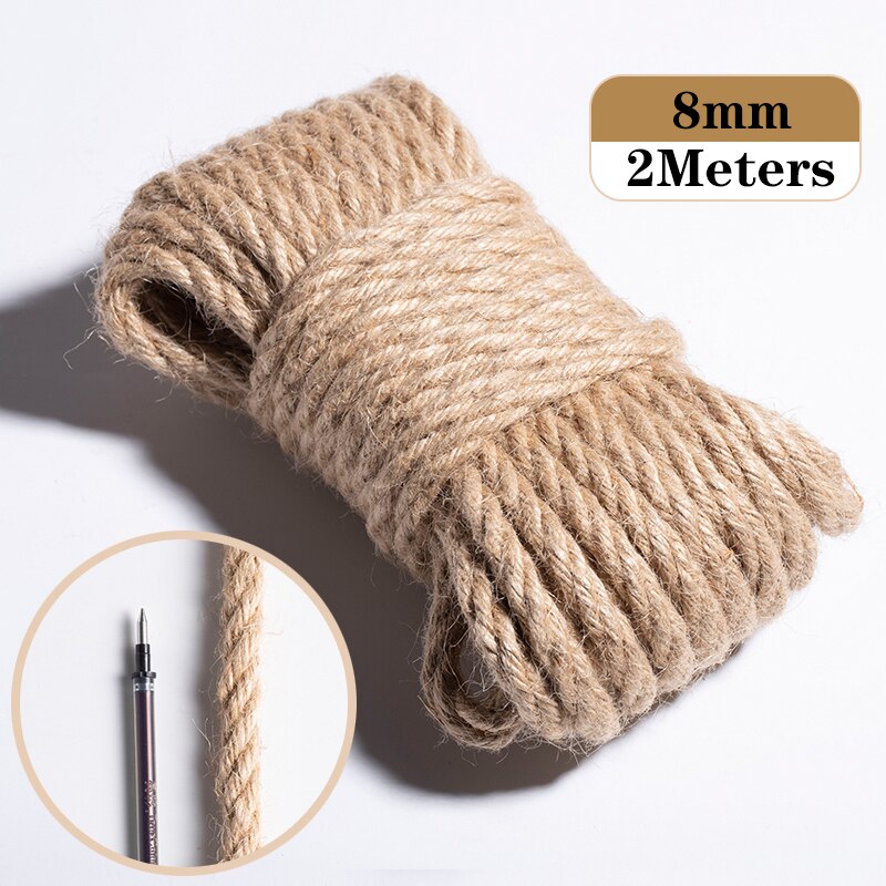 5Meter Natuurlijke Jute Lint Ambachten Touw String DIY Bruiloft Jute Koord Touw Vintage Jute Wrap Naaien Party Woonaccessoires: Licht Geel