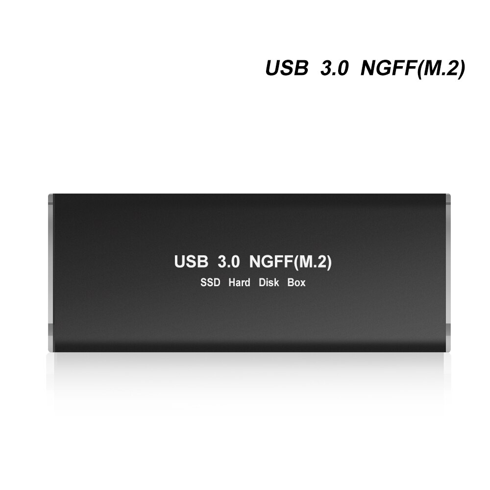 Contenitore esterno di HDD del contenitore di Hdd della scatola del disco rigido di TISHRIC USB3.0 a NGFF M.2 M-SATA