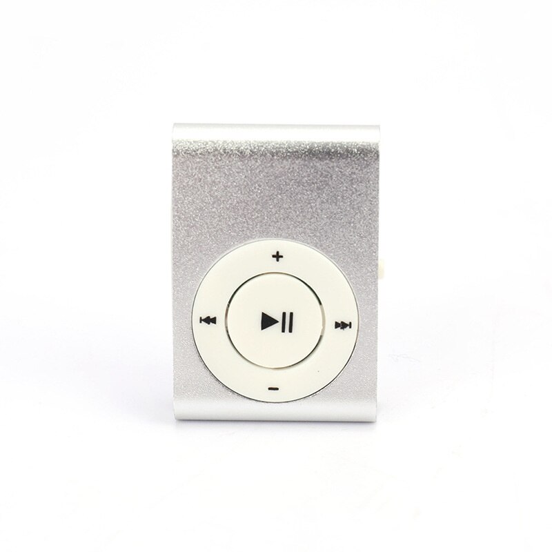 Nuovo lettore mp3 portatile mini clip lettore musicale supporto 32g micro sd tf card moda sport lettore musicale walkman lettore mp3: Silver