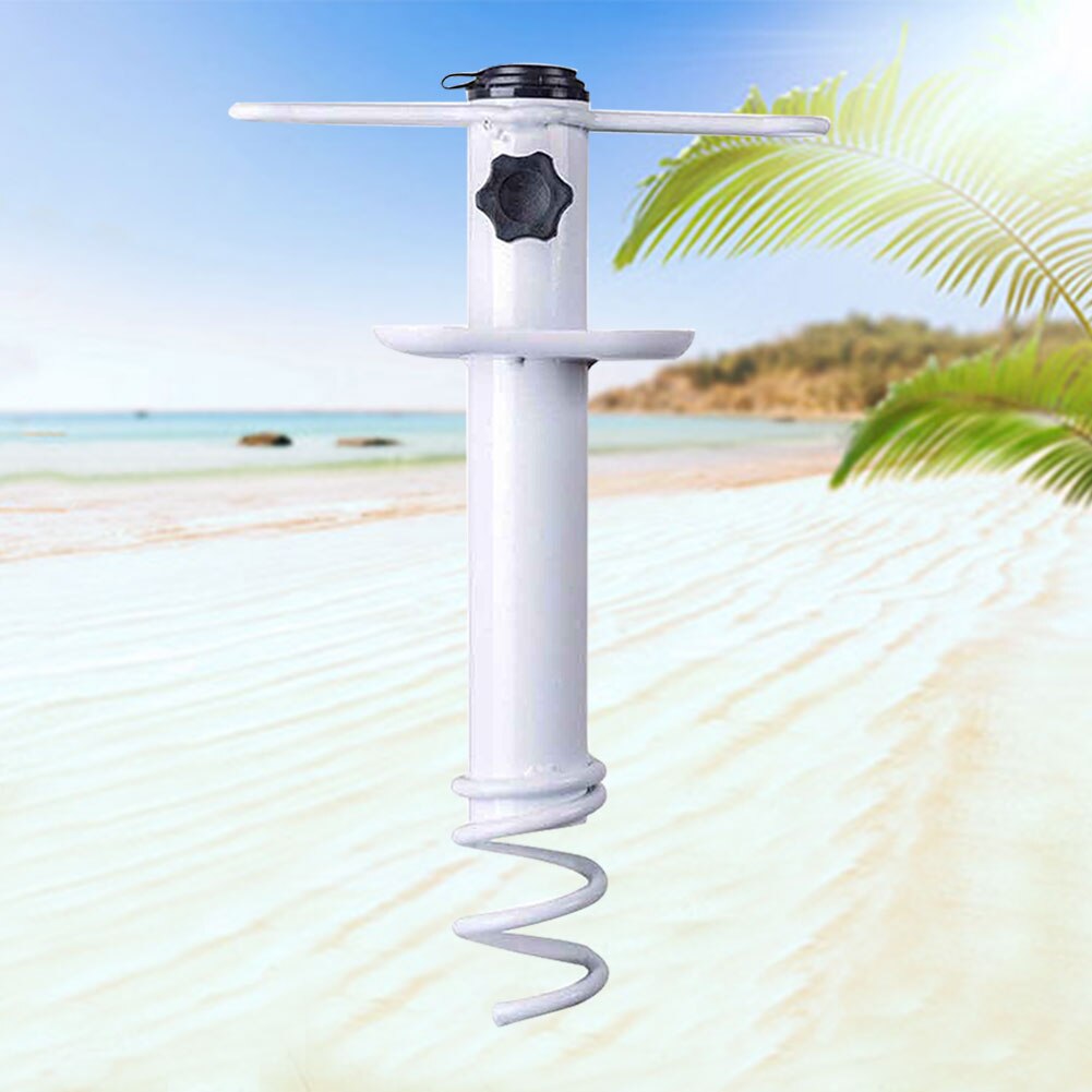 Met draagtas parasol draagbaar buiten zware tuin grasboor windbescherming strand ijzeren parasol zandstandaard