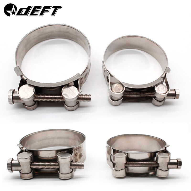 DEFT 304 Stainless Steel Strengthen Hose Clamp Circular Pipe Clamp Air Water Tube Clips Water Pipe Fasteners Fuel Hose Clamp