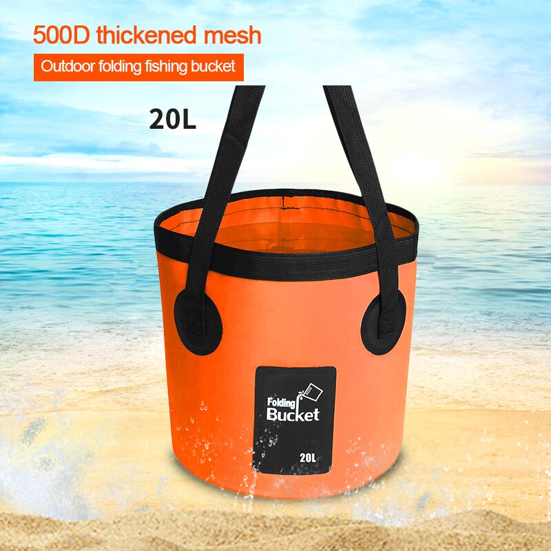 12L 20L Outdoor Waterdichte Water Zakken Vissen Opvouwbare Emmer Multifunctionele Draagbare Emmer Water Container Opslag Carrier Bag