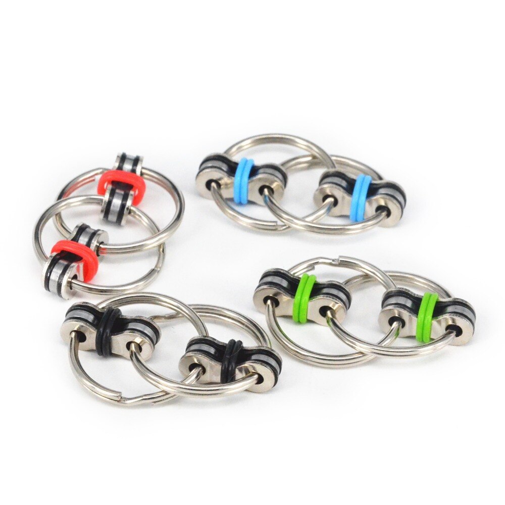 Flippy Ketting Fidget Speelgoed Perfect Voor Adhd, angst En Autisme-Bike Chain Fidget Stress Reducer Voor Volwassenen En Kinderen