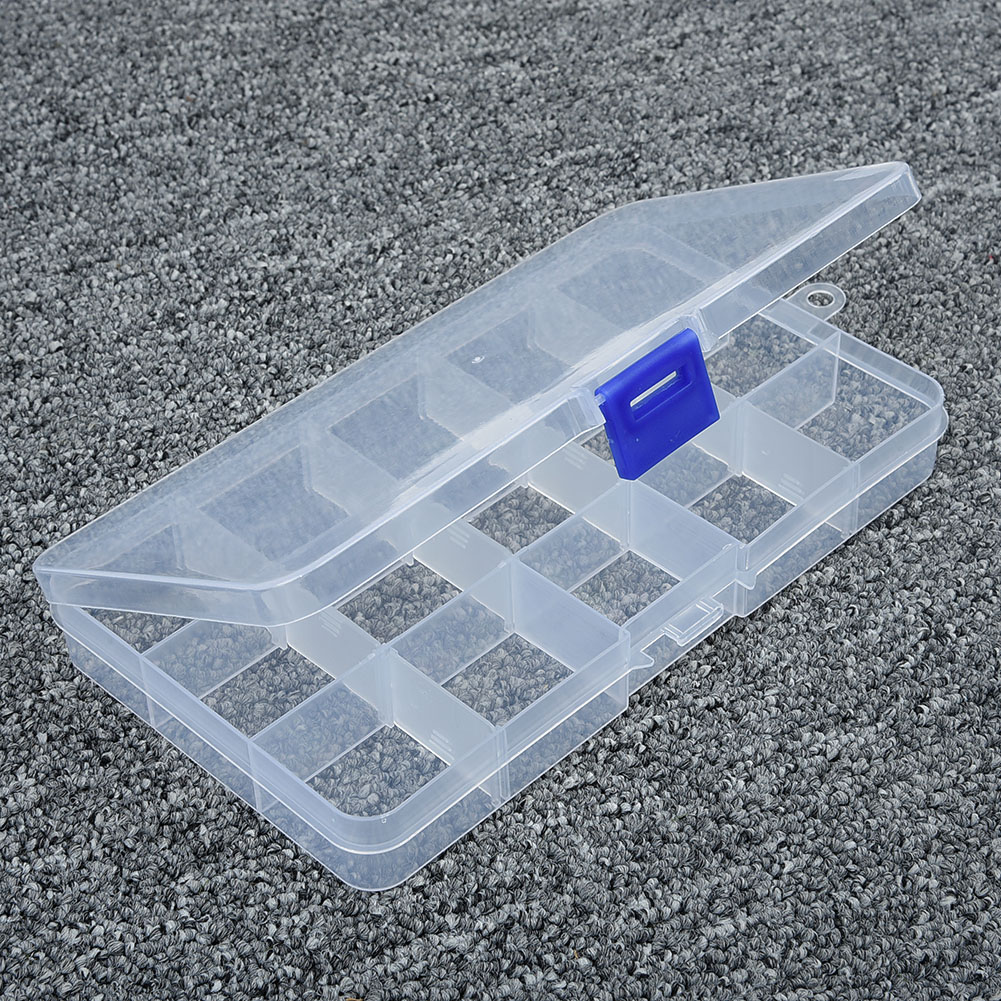 10/15/24/36 Grids Plastic Organizer Box Storage Container Jewelry Box With Adjustable Dividers For Beads Arts DIY Crafts Storage